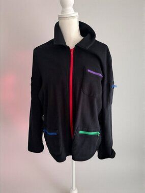 NORM THOMPSON Multicolor Zipper Sweatshirt Size Large